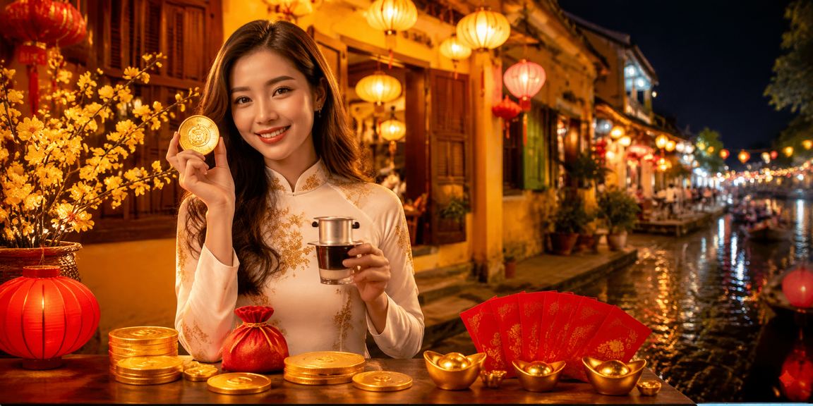 Người dùng tại Hội An nhận thưởng nạp tiền và khuyến mãi trực tuyến bên tách cà phê